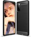 Etui Carbon do Samsung Galaxy S20 + Szkło Hartowane