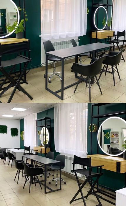 Продаж 2 чорних манікюрних стола