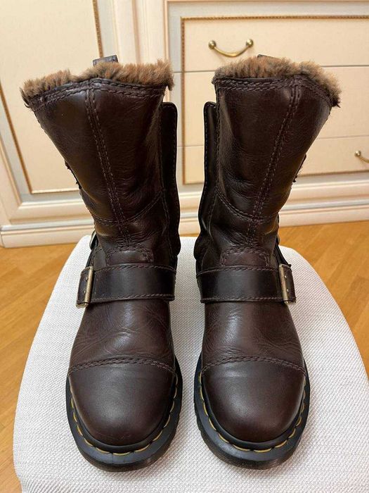 Dr Martens Womens Kristy Mid Faux Fur | жіночі зимові чоботи 36EU/5US