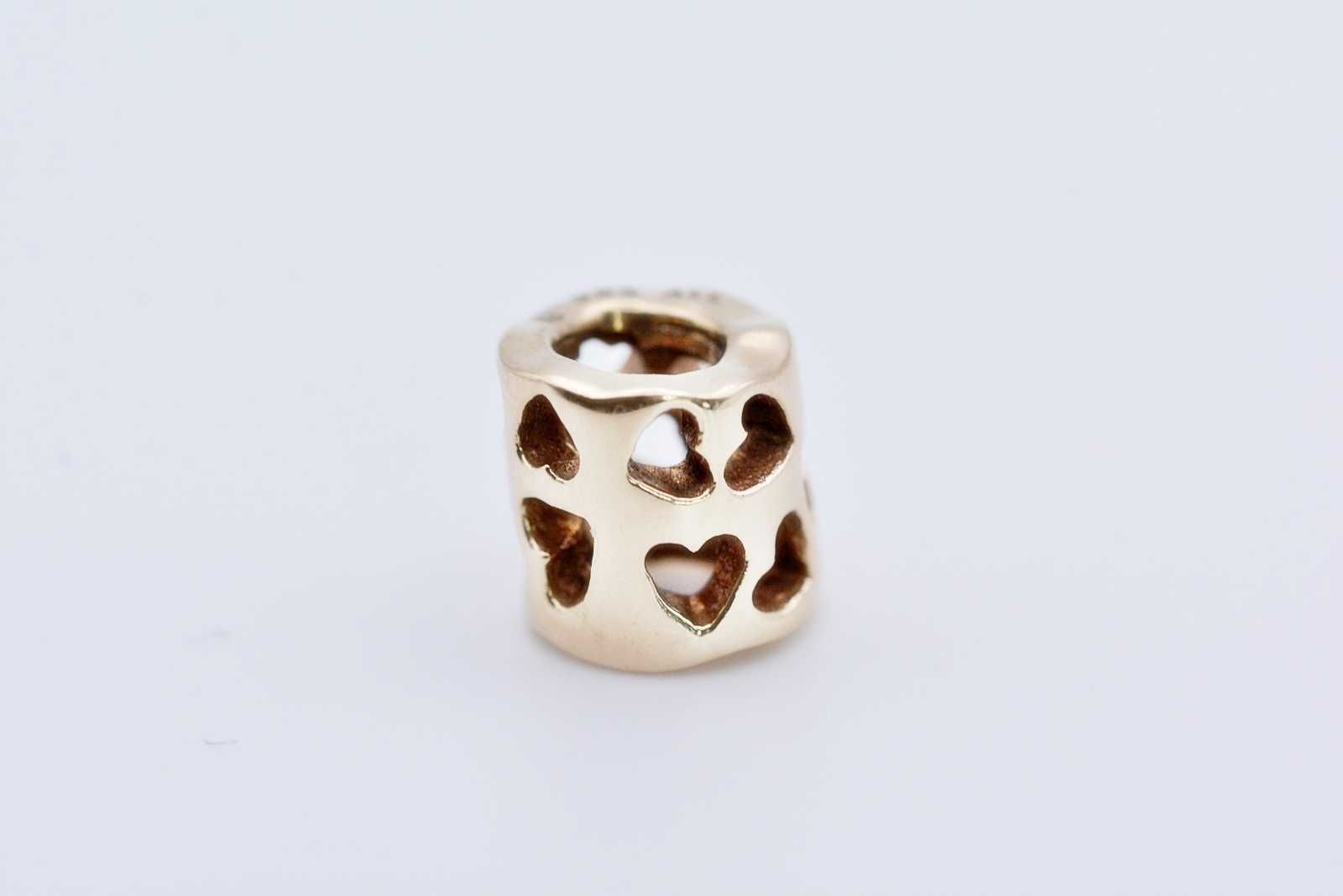 Oryginalny Charms Pandora Tunel Miłości Serca 585 2,42G