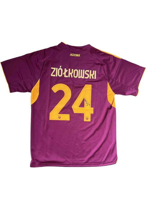Jan Ziółkowski AS Roma koszulka z autografem + certyfikat autentycznoś
