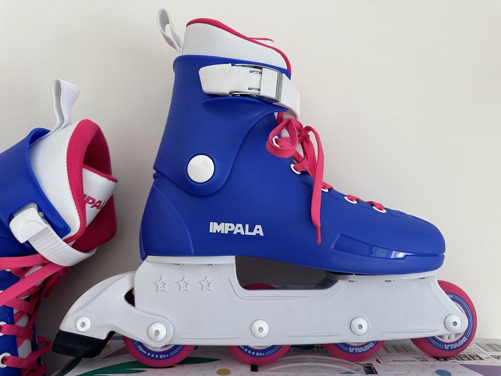 Patins Impala Rollerskaters - Lightspeed Inline - Azul/Rosa - Tam. 39