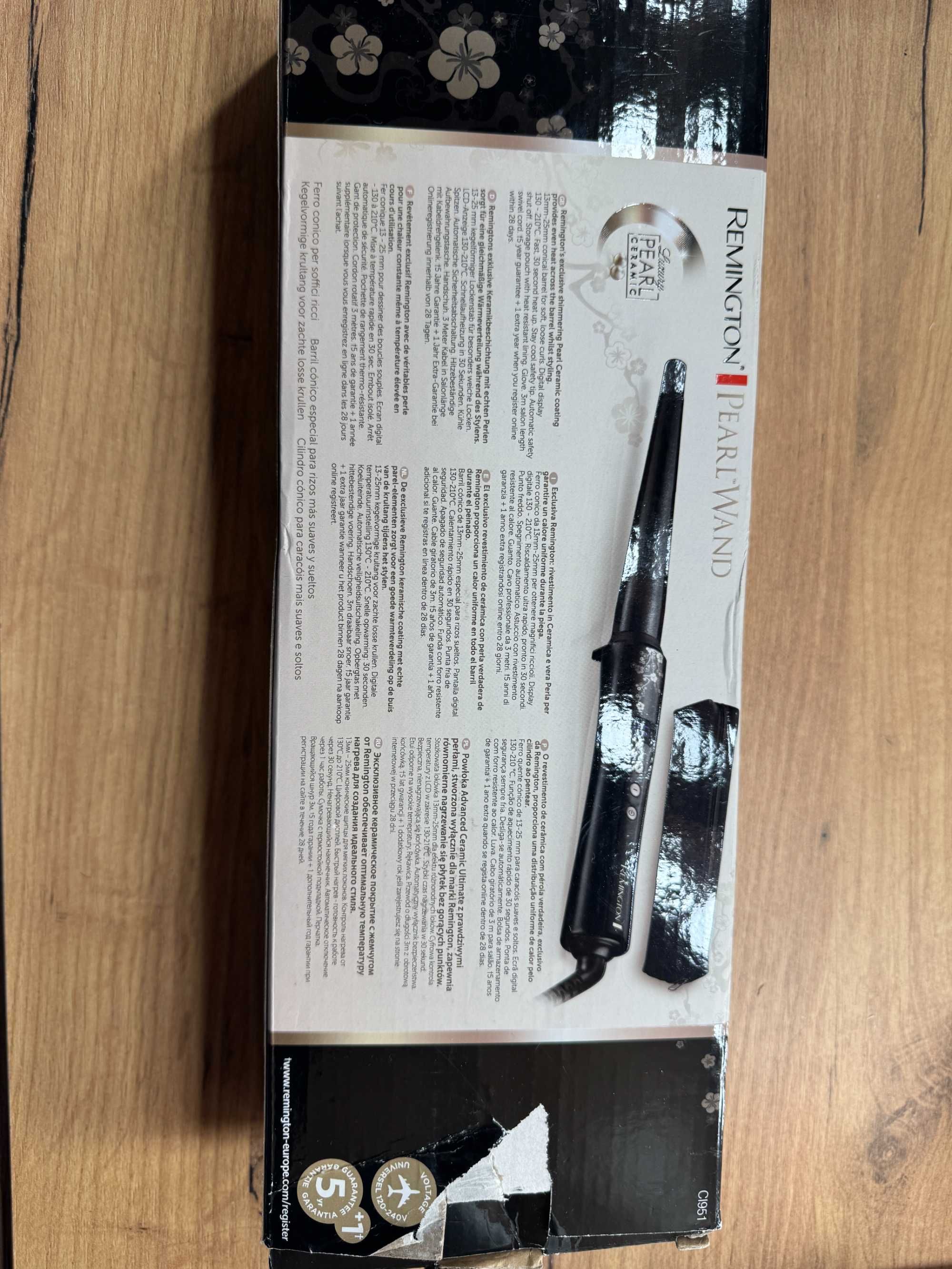 Lokówka stożkowa REMINGTON CI95 PEARL ceramiczna