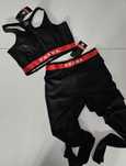 Prada Dior komplet sportowy siłownię treningowy Logo logowany legginsy