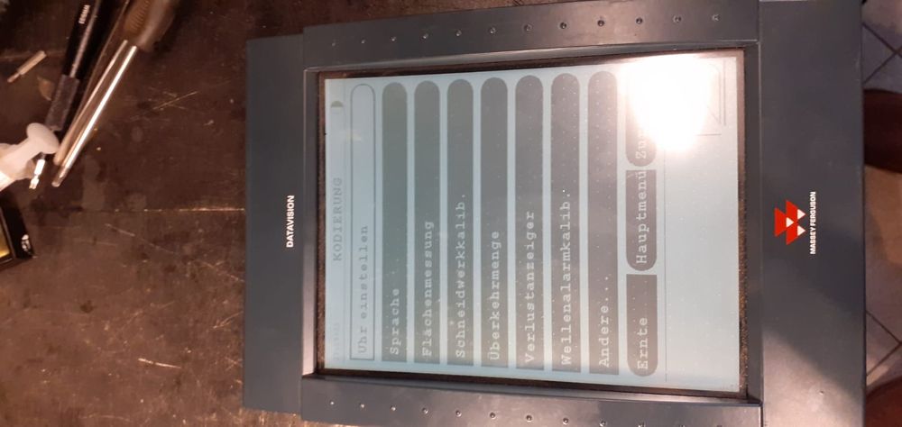 DATAVISION Massey Ferguson CENTORA 40 38 kombajn zbożowy monitor stero