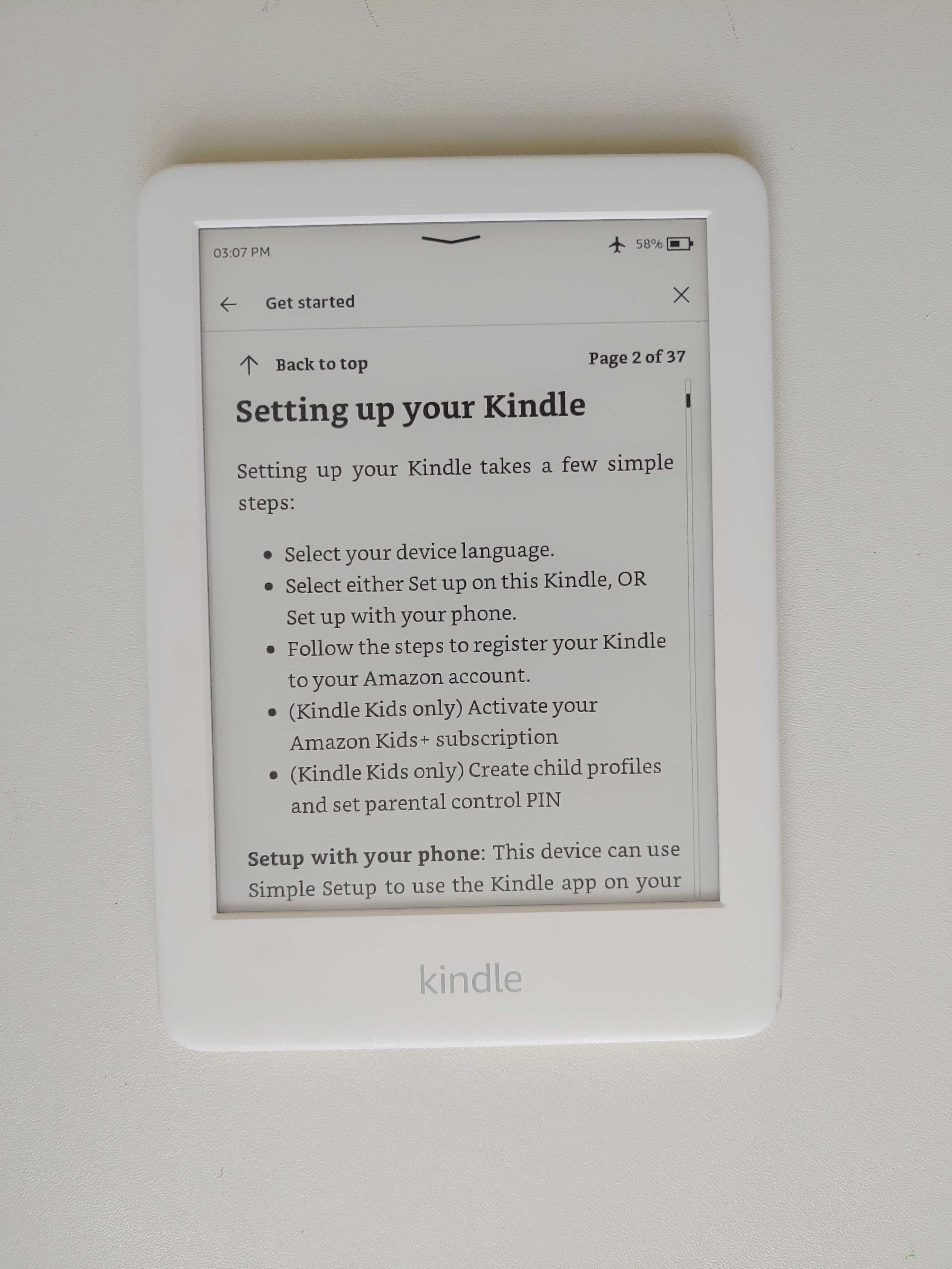 amazon kindle 10 Gen 6" підсв, біла/чорна
