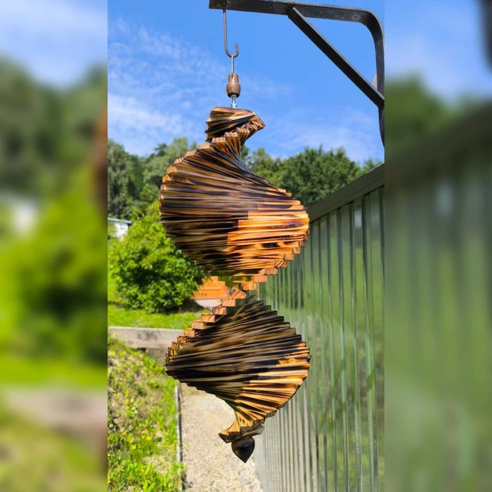 Dekoracyjny kręciołek drewniany – ozdoba ogrodowa / na taras