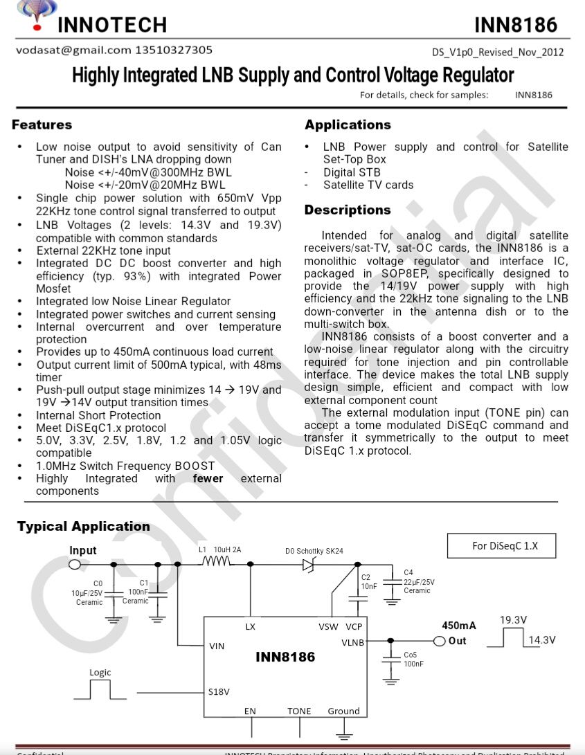 INN8186  lnb controller