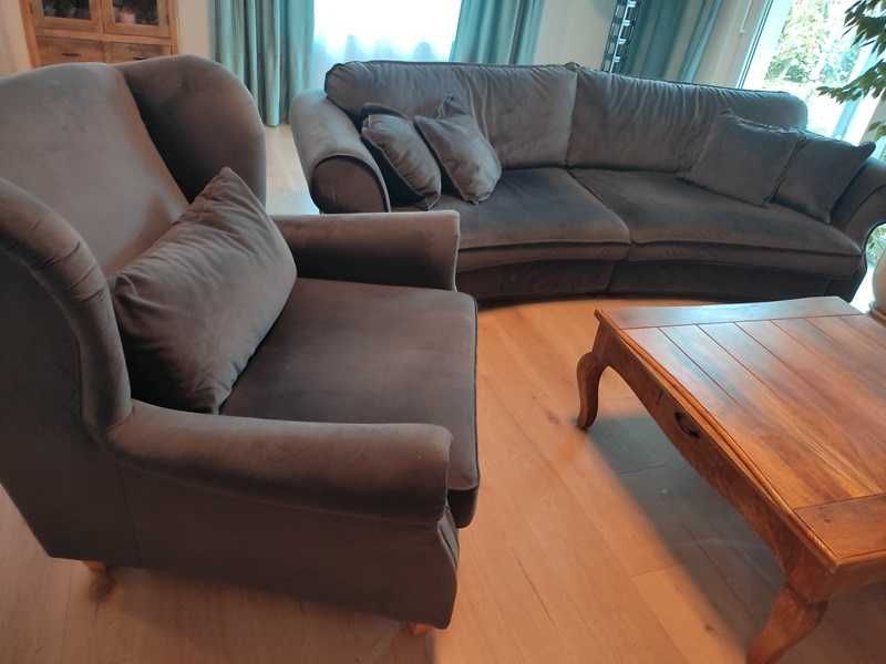 Sofa 2,7x1,1m + fotel 1,2x1
