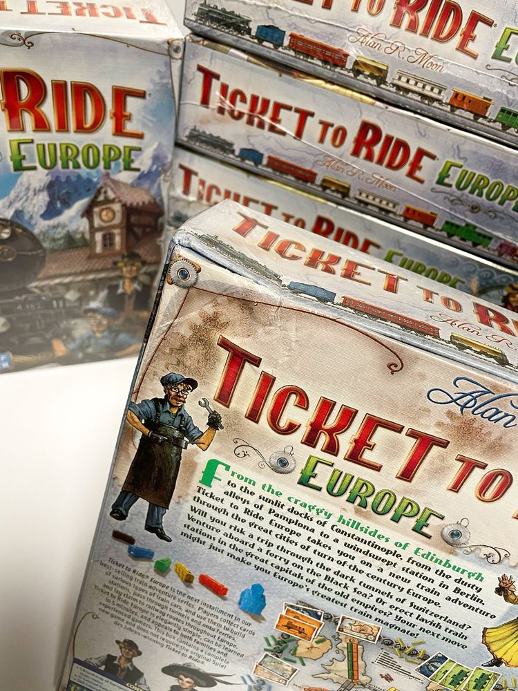Уцінка Билет на поезд Европа Квиток на Потяг  Ticket to Ride Europe
