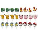 24x toppery tort muffinki babeczki Pokemon dekoracja urodziny Pikachu