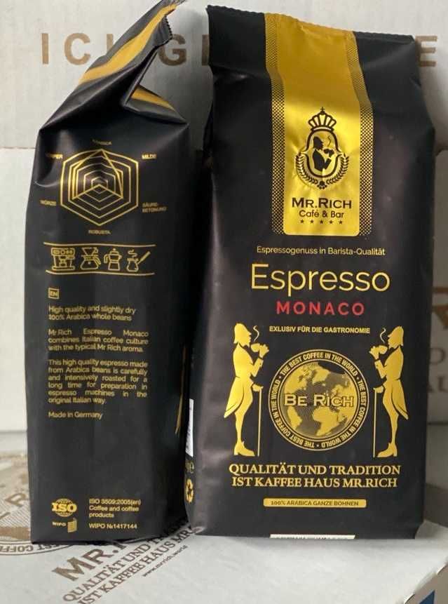 Кофе "Mr.Rich Espresso Monaco" (Эспрессо Монако)500гр.Зерно.Германия