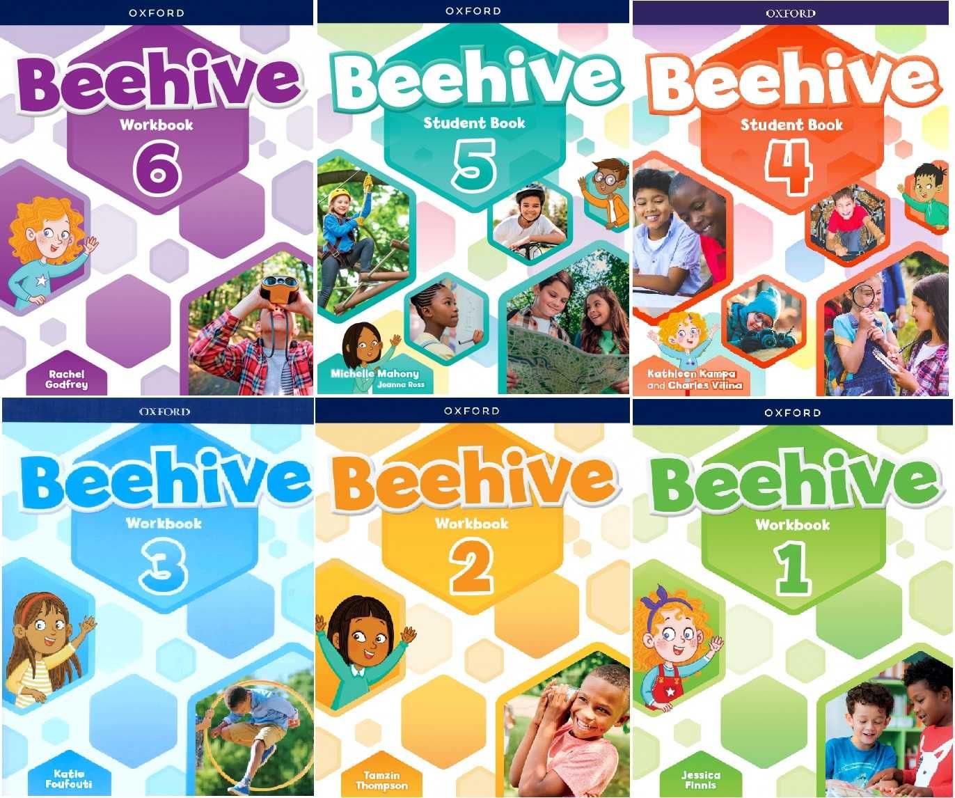 Beehive starter, 1, 2, 3, 4, 5, 6, students book, workbook. А4 колір