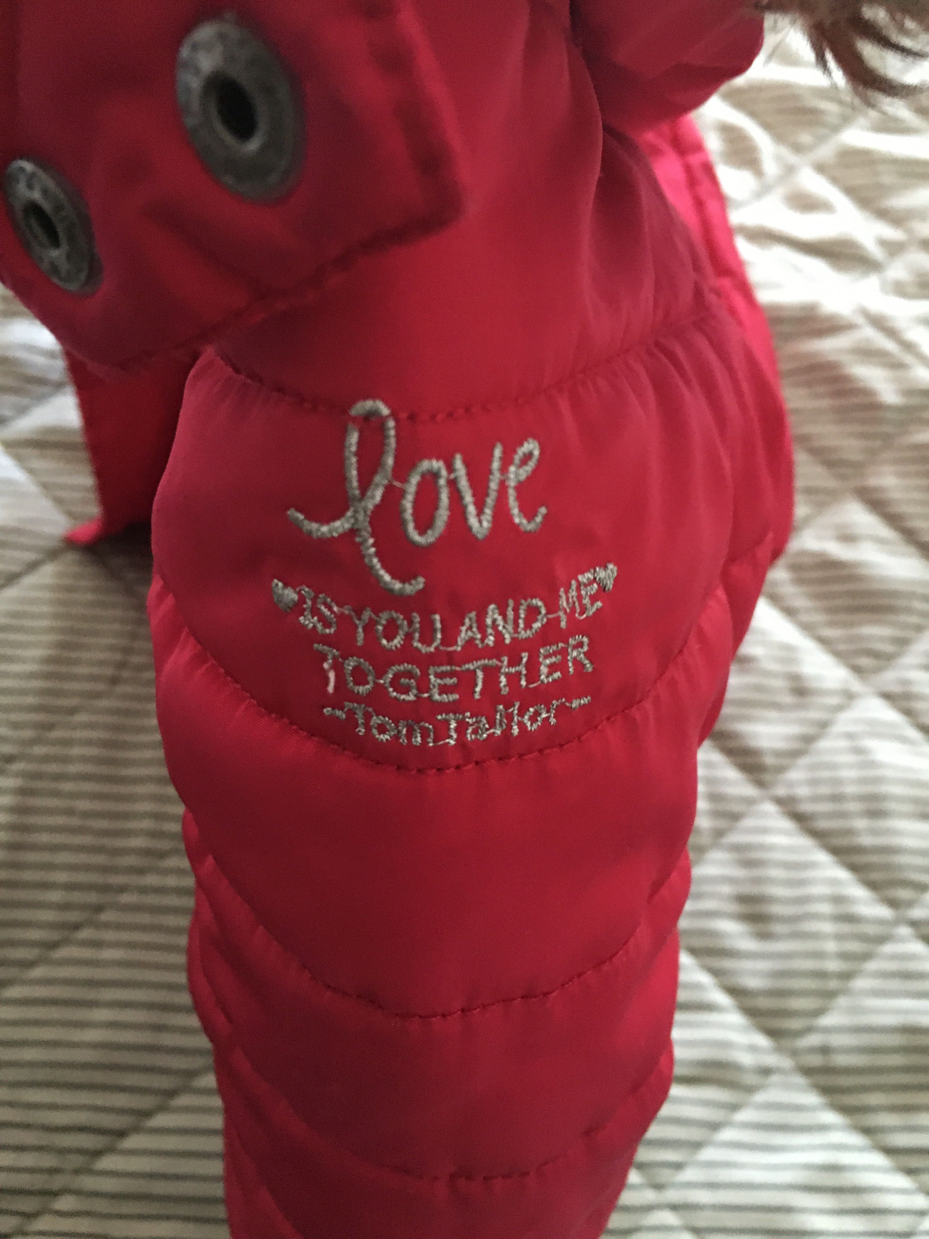 Tom Tailor kurtka - płaszczyk dla dziewczynki, ocieplana, róż,92-98 cm