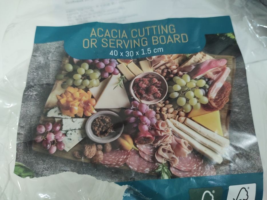 Доска сервировочная 40*30*1,5 см.