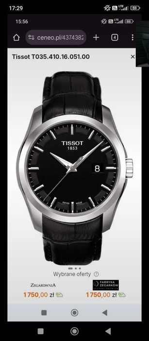 Tissot couturier, do negocjacji