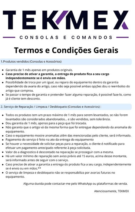 Comando x360 aceito retoma do seu avariado