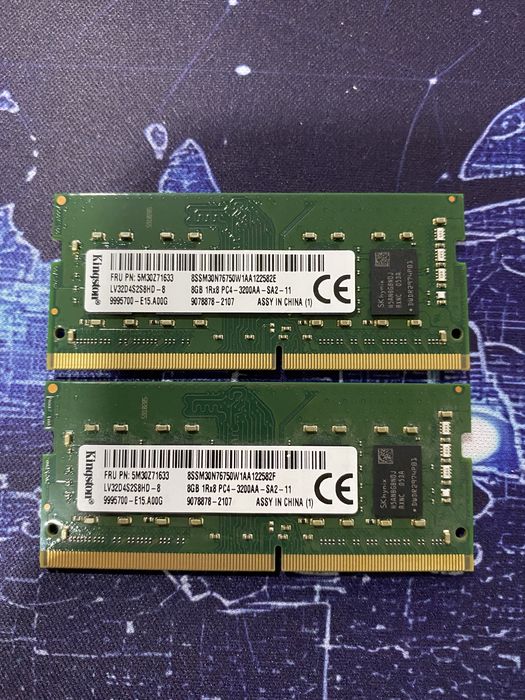 Оперативна пам‘ять для ноутбука Kingston SODIMM DDR4 3200 2х8Gb (16Gb)