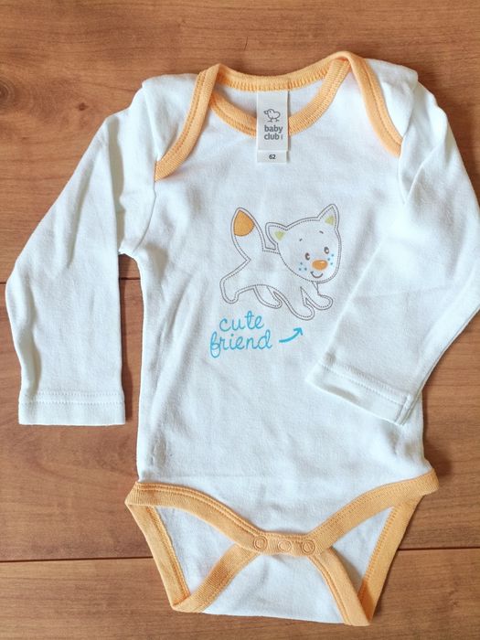 Conjunto de 5 Bodies bebé manga comprida - 3 meses (62cm)