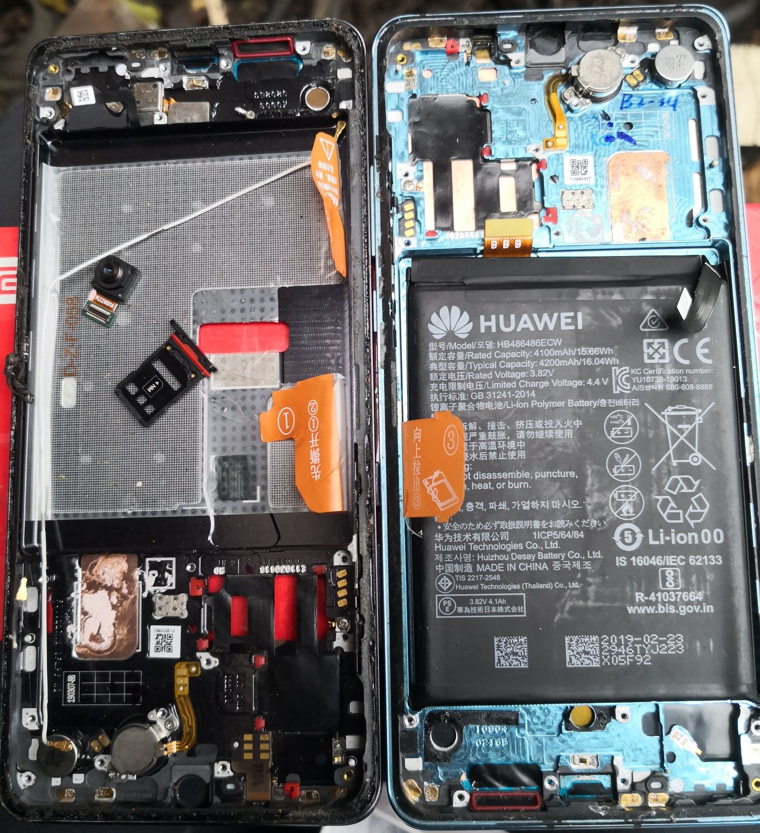 Детали Huawei p30 pro Huawei mate 20 европеец гугл 2сим разборка