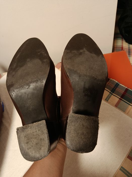 Botas castanhas de senhora tamanho 39
