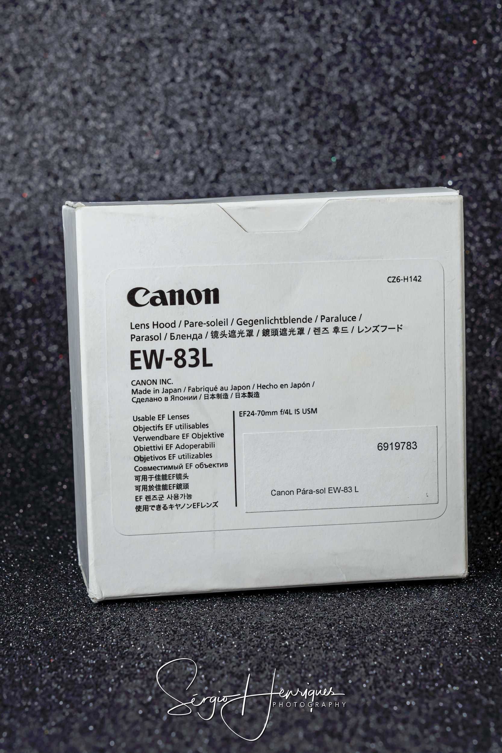 Original Canon Para-sol EW-83 L para a objetiva EF 24-70mm f/4L IS US