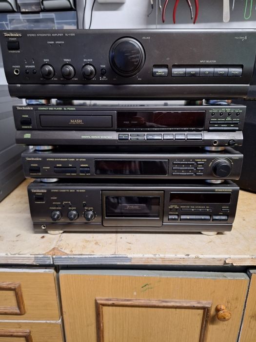 Technics elementy klocki radio wzmacniacz