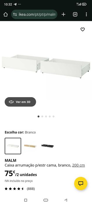 MALM 160 Tudo incluído com 4 caixas