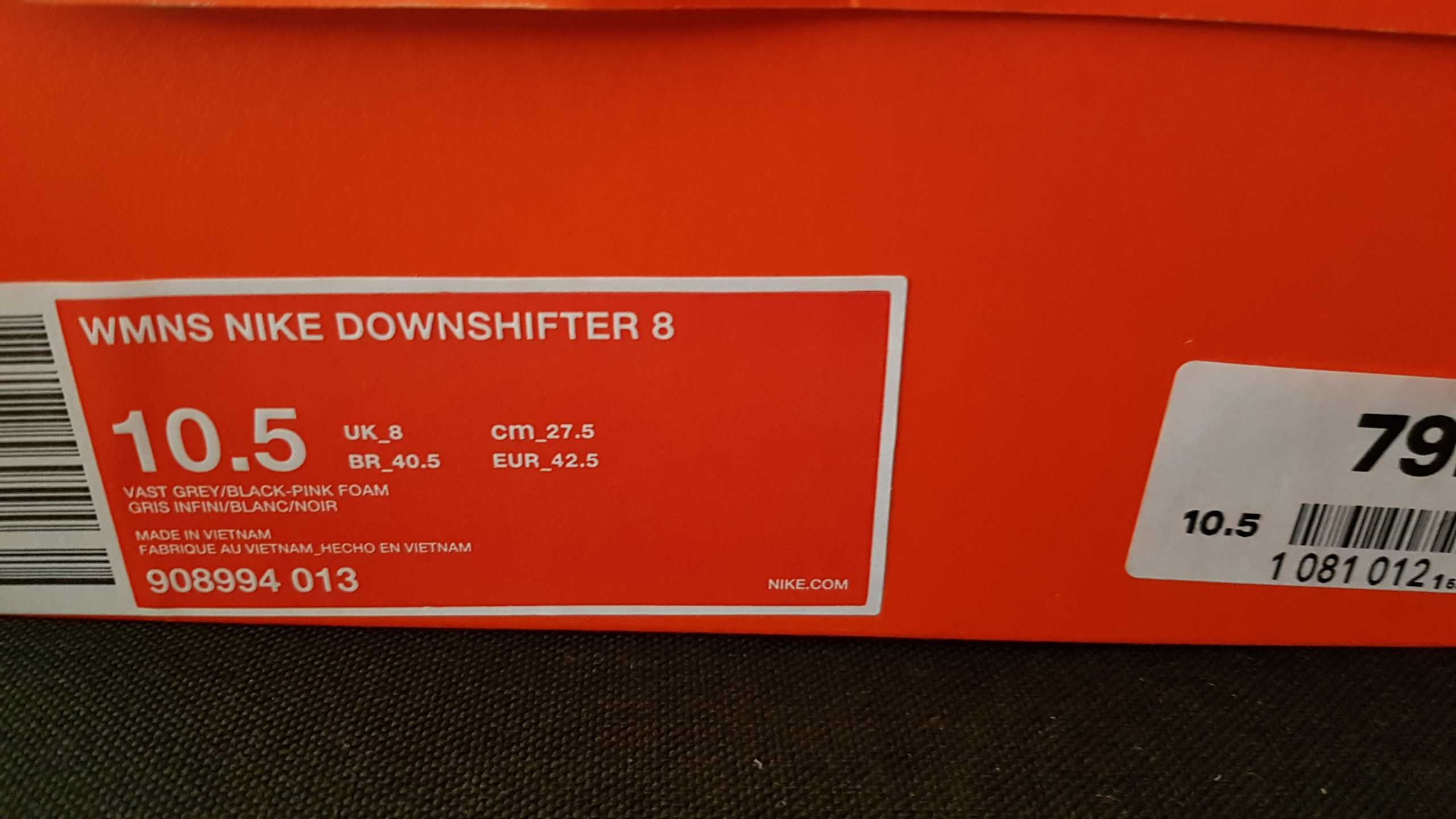 Кроссовки женские Nike Downshifter 8 размер 42,на стопу 27см,оригинал.