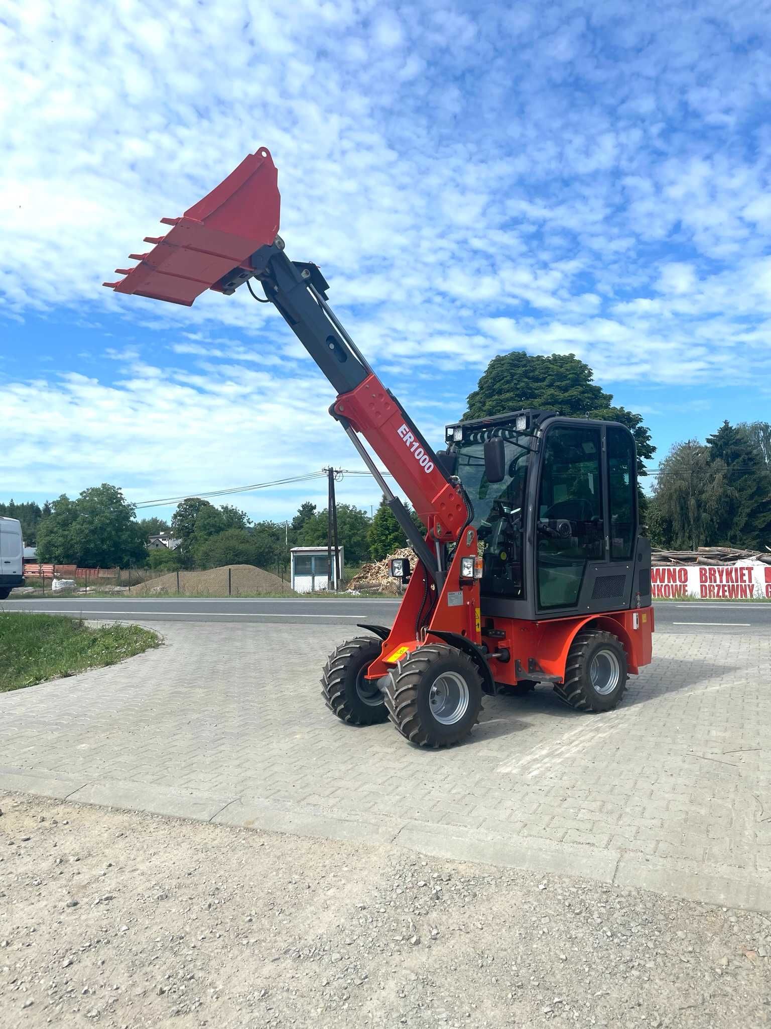 Nowa mini ładowarka kołowa teleskopowa EVERUN ER1000 Udźwig 1200KG!