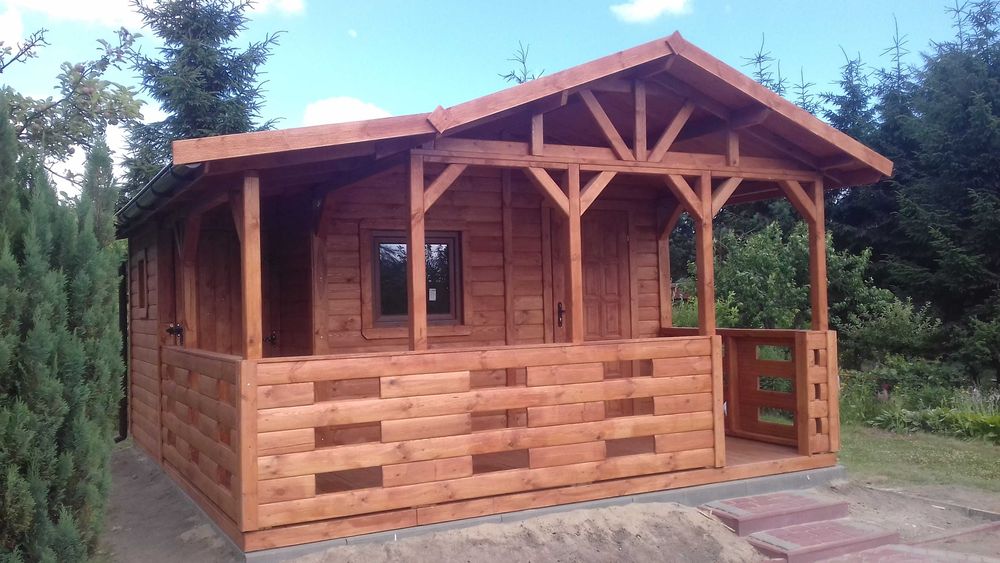 domek drewniany, domek ogrodowy, dom, o 35m2, parterowy, altanka