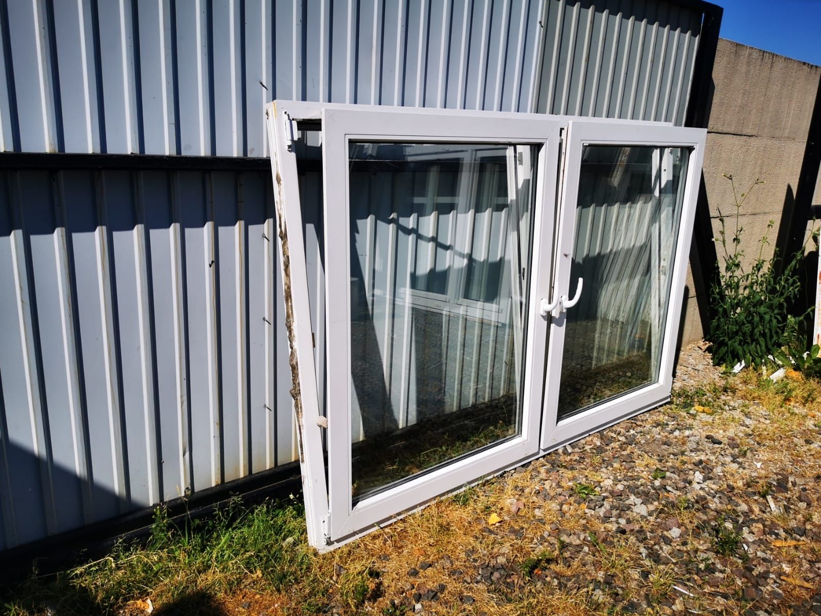 Okna okno plastikowe używane 206x136 dwuskrzydłowe DOWÓZ CAŁY KRAJ