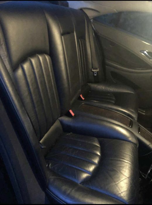 Mercedes w219 kompletne wnętrze . Czarne grzane pompowane fotele
