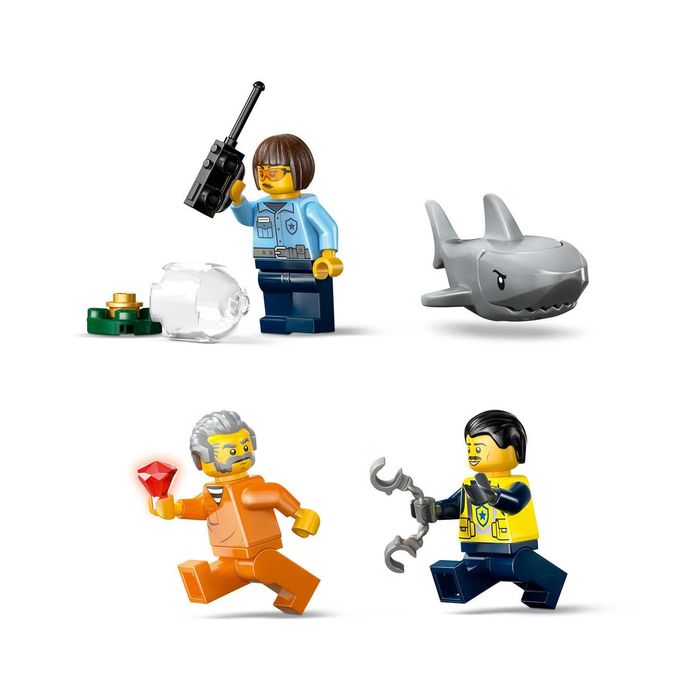 LEGO City 60456 Pościg łodzią policyjną - mega zestaw 264 el pływająca