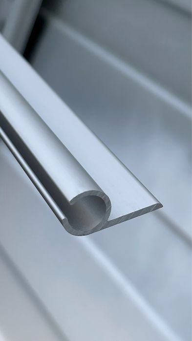 Профіль лікпаз алюмінієвий анодований одинарний під кедер, маркіза