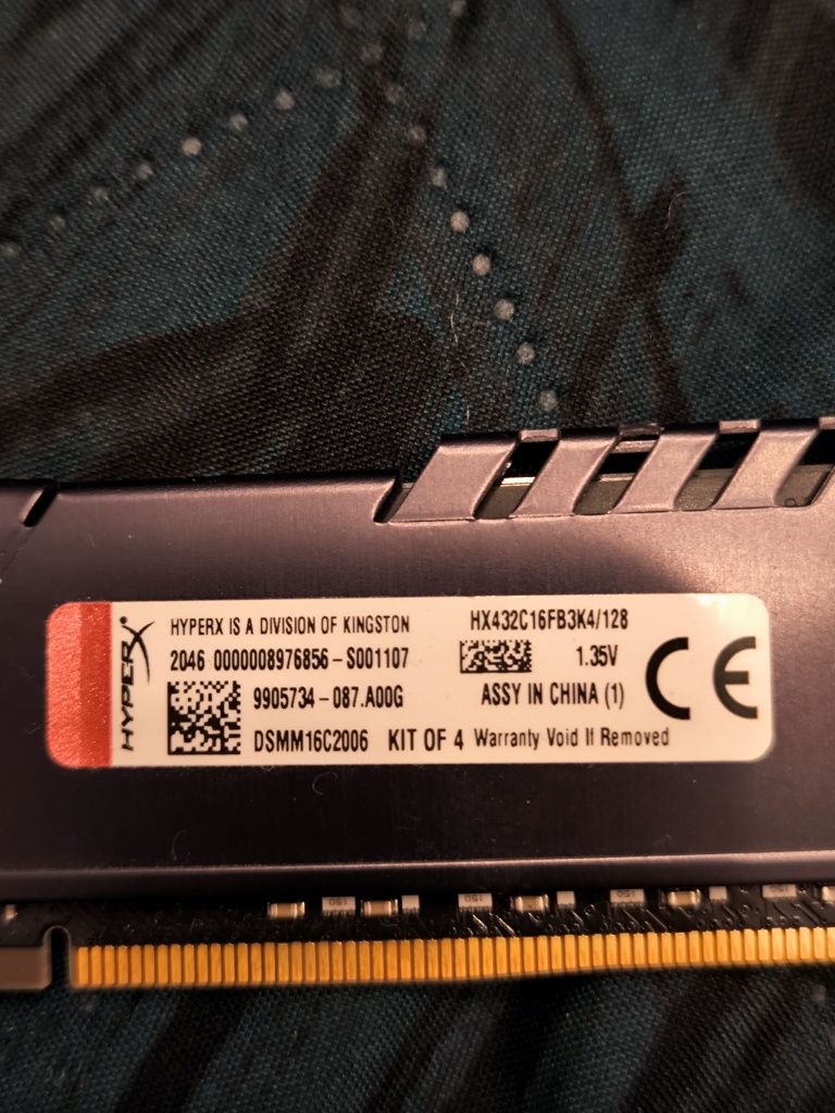 Kingston FURY 128GB DDR4 (4x32GB) 3200MHz CL16 Beast Black