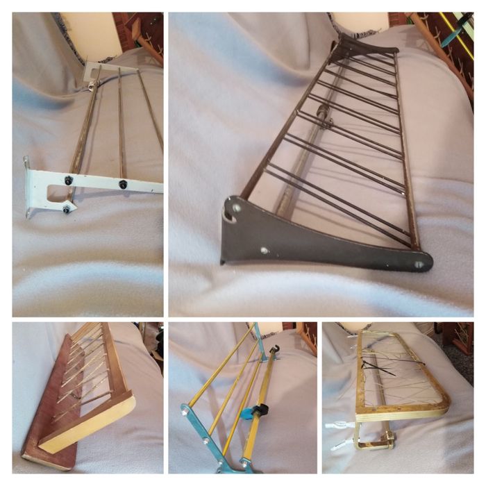 Półka wisząca na szaliki industrial loft wieszak metalowy aluminiowy