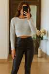 Krótki sweterek baranek H&M  XS boucle