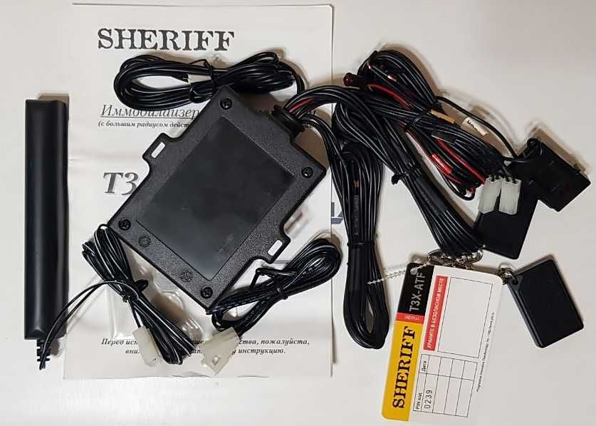 Противоугонная сигнализация - иммобилайзер SHERIFF T34-ATF комплект