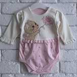 Ewa Collection 62cm body z długim rękawem falbanki kotek