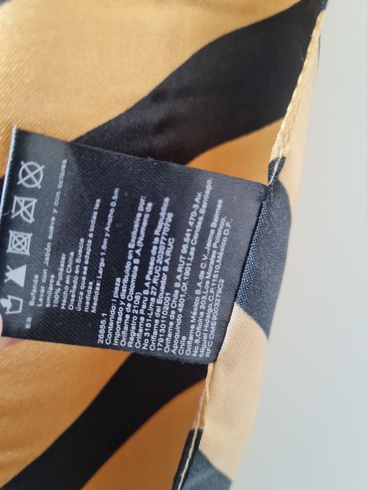 Яскравий Тигровий шалик, штучний шовк