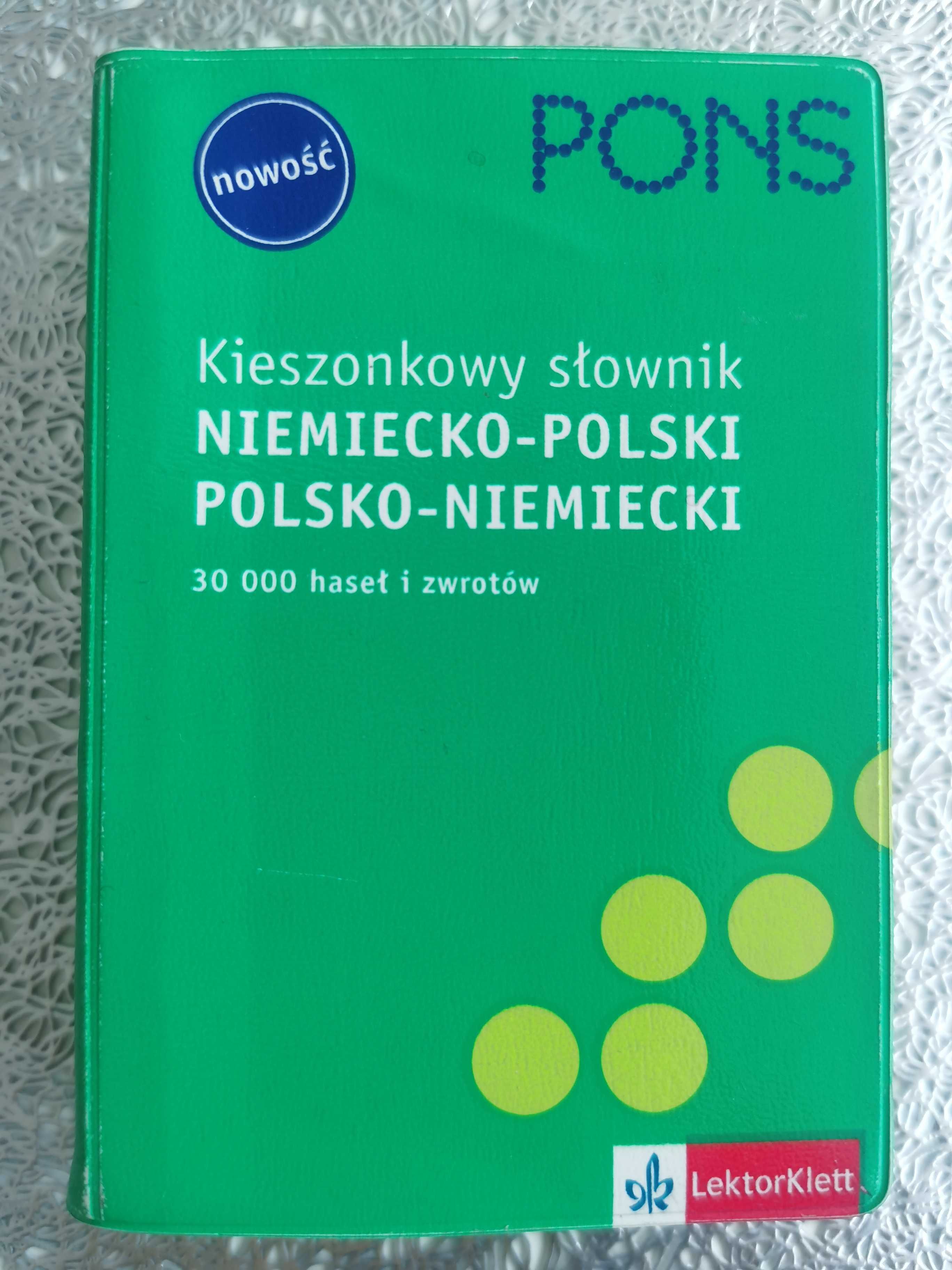 Pons kieszonkowy słownik niemiecko-polski polsko-niemiecki