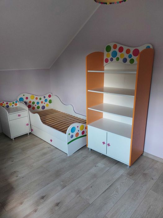 Komplet mebli 6sztuk Baby Best kolejcja Rainbow