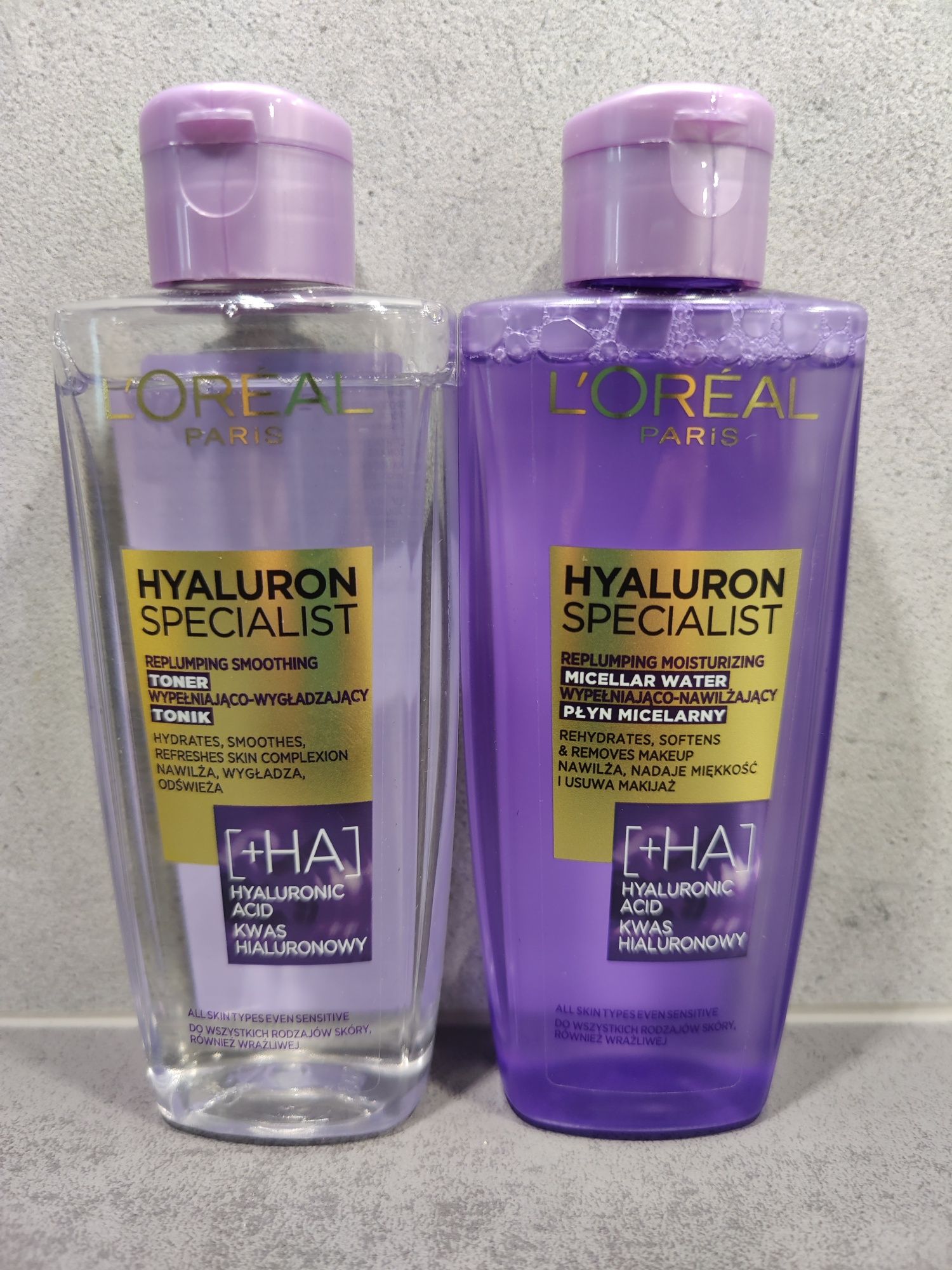 Loreal Hyaluron Specialist tonik i płyn micelarny