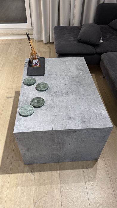 Stolik kawowy mdf szary