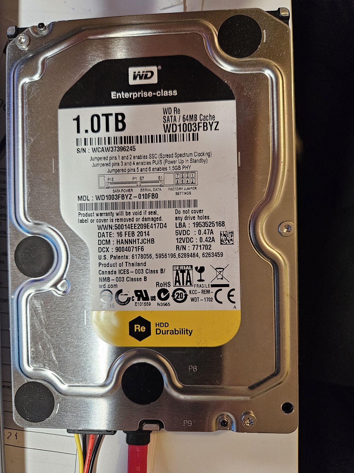 Dysk WD1003FBYZ 3.5 cala