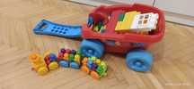 Fisher-Price - klocki, wózek, lokomotywa+wagony z literkami