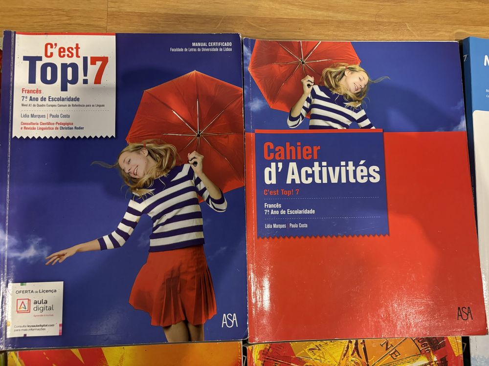 Manuais escolares, livros do 7 ano