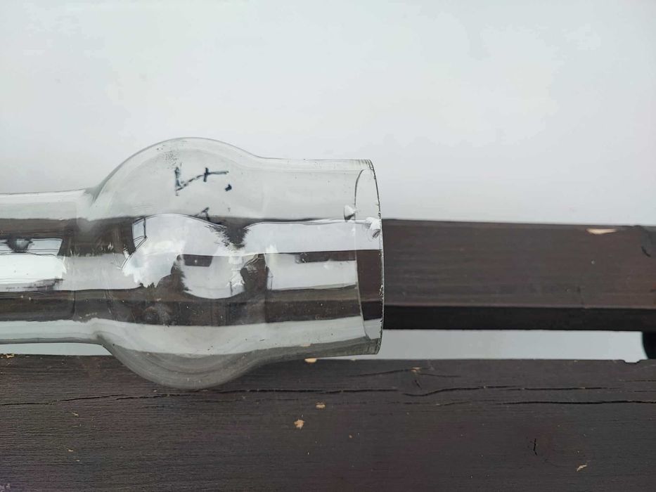 Stary klosz,kominek,śr.75 mm.wys.31,3 cm.sygnowany P.D.Cristal 30