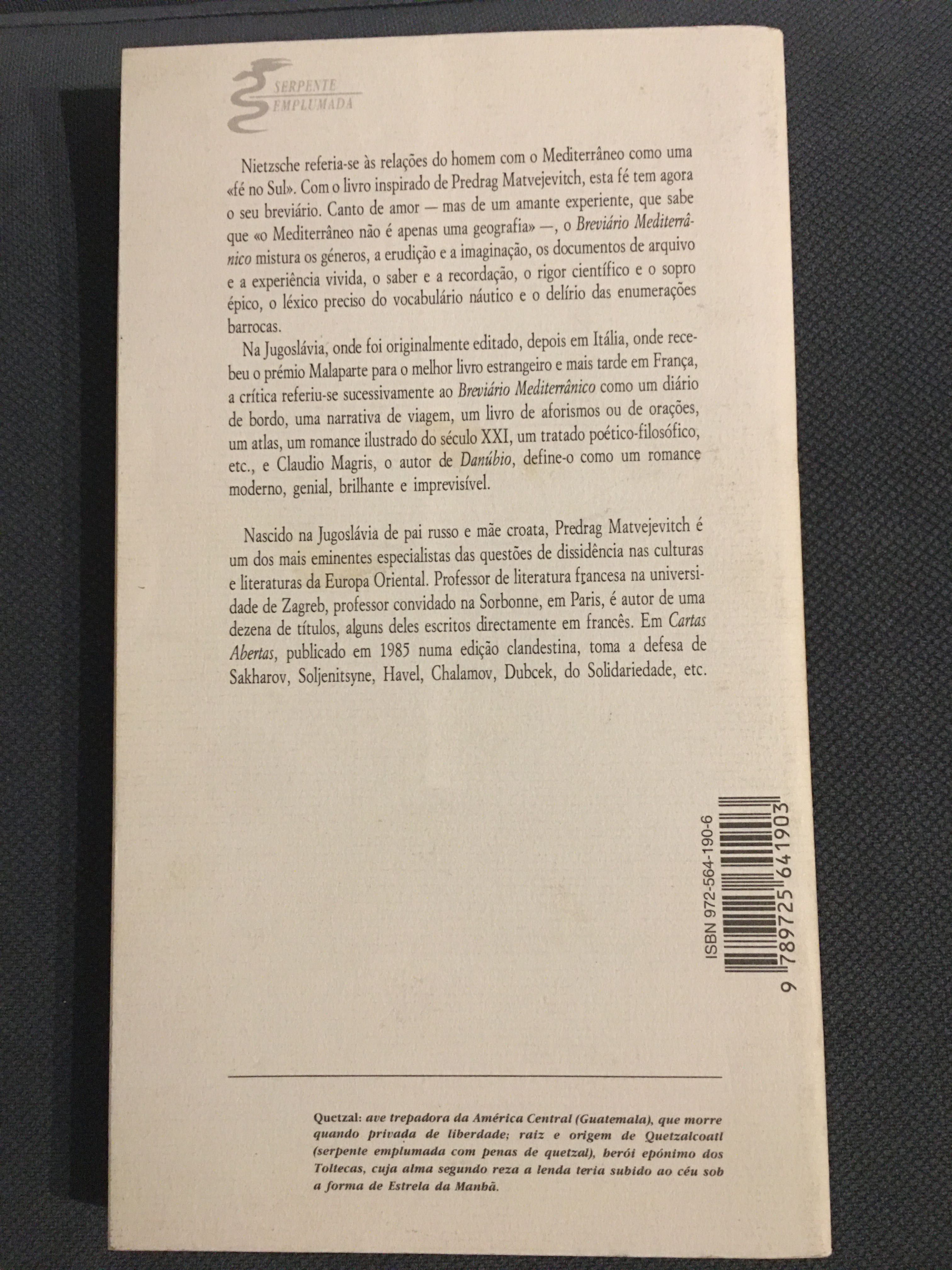 Meir Shalev/ Breviário Mediterrânico/A Outra Veneza/ Moravia/ Karnezis